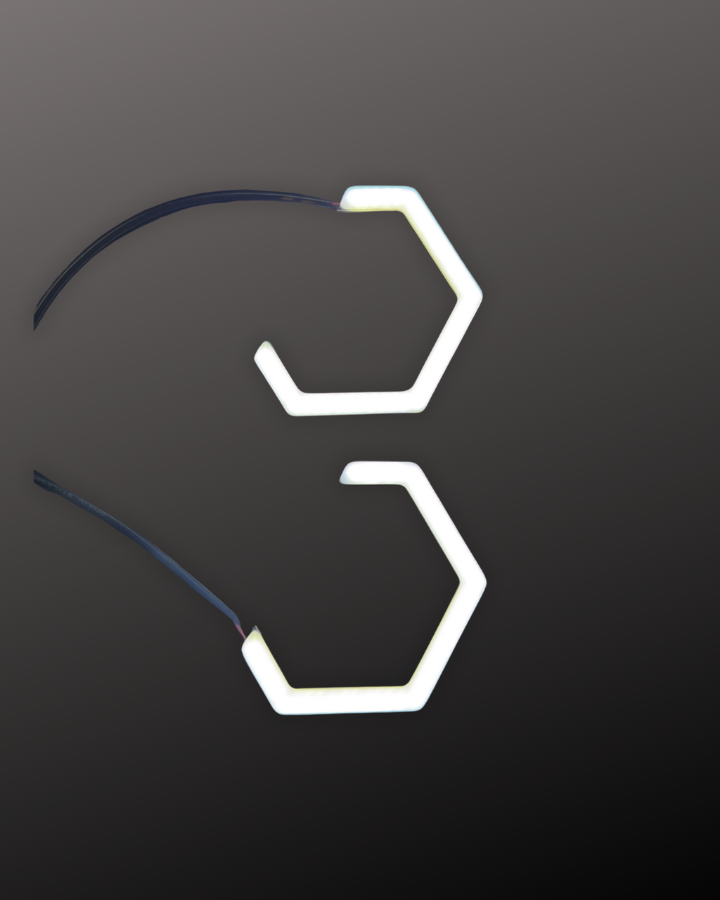 LED Switchback Hex Halos